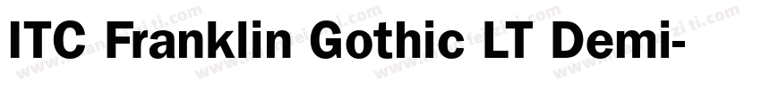 ITC Franklin Gothic LT Demi字体转换